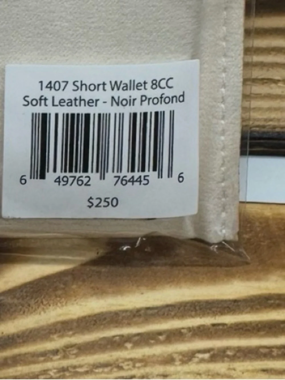 NWT Longvadon 1407 Short Wallet 8CC Soft Leather Noir Profond Black MSRP $250